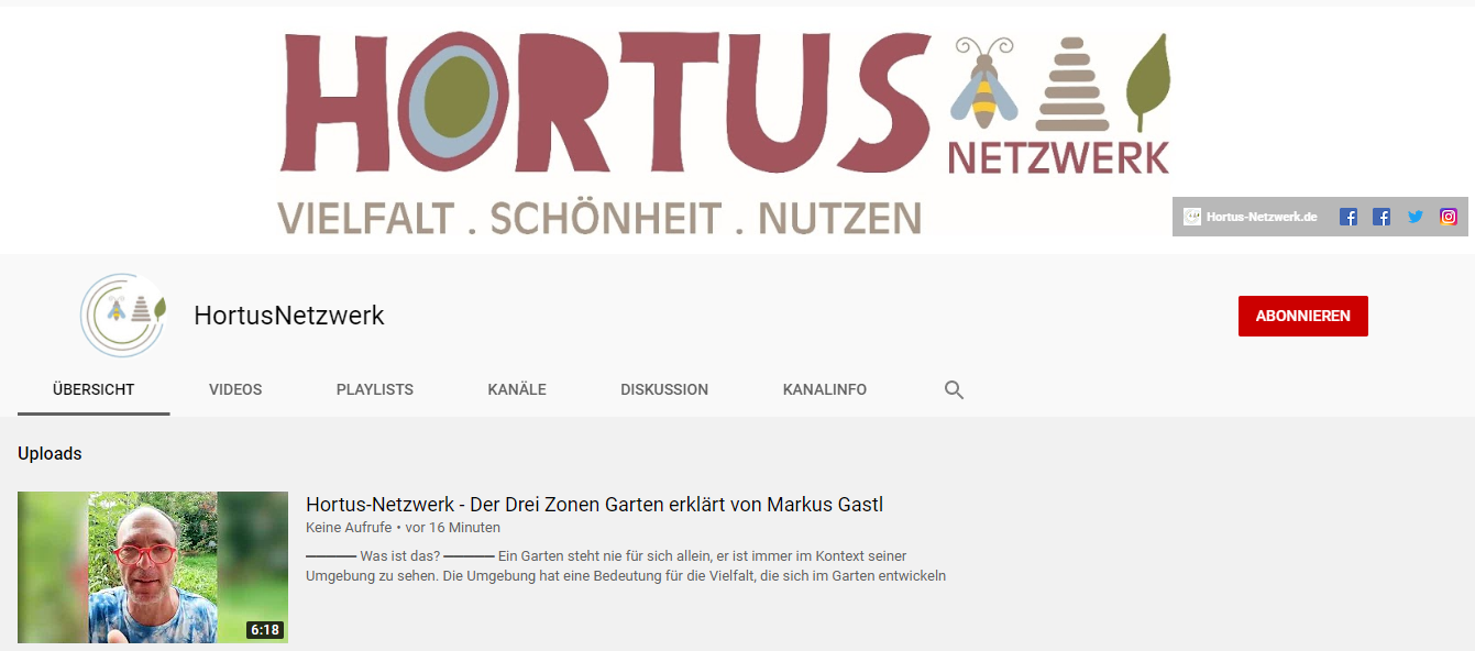You are currently viewing Hortus-Netzwerk mit eigenem YouTube Kanal